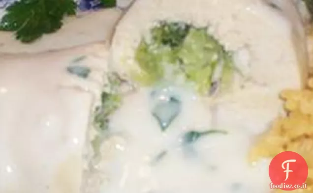 Roll-up di pollo broccoli