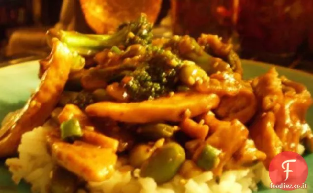 Pollo di fagioli neri