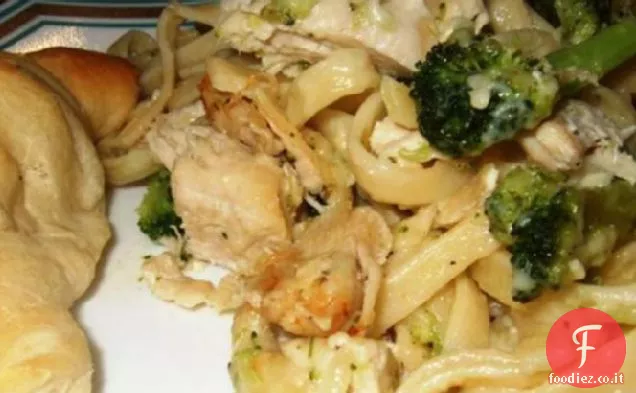 Pollo e broccoli Fettuccine Cuocere