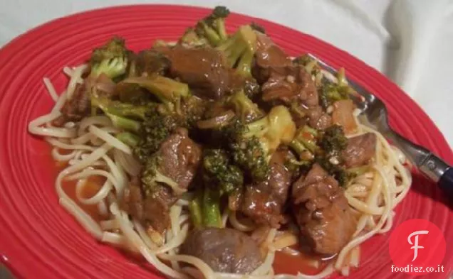 Linguine piccanti, Manzo e Broccoli