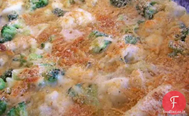 Casseruola di broccoli e cavolfiori