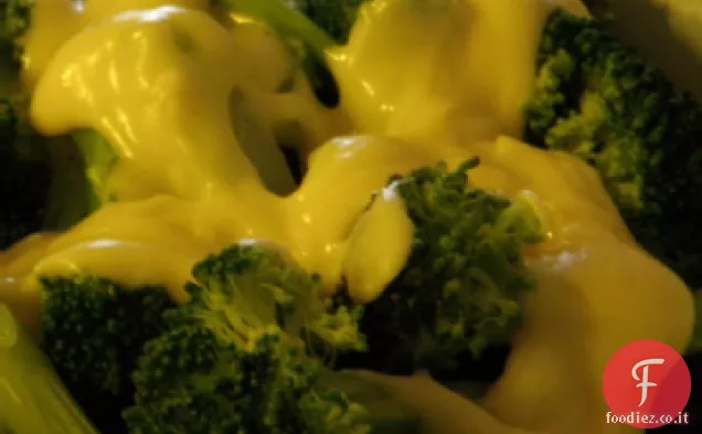 Broccoli con Vinaigrette di Cheddar