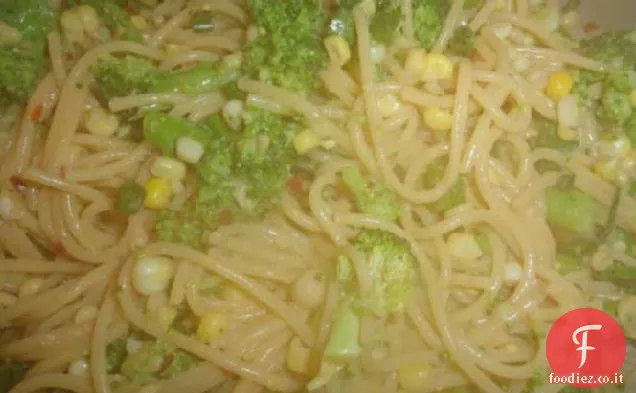 Hot Asian Tagliatelle con broccoli