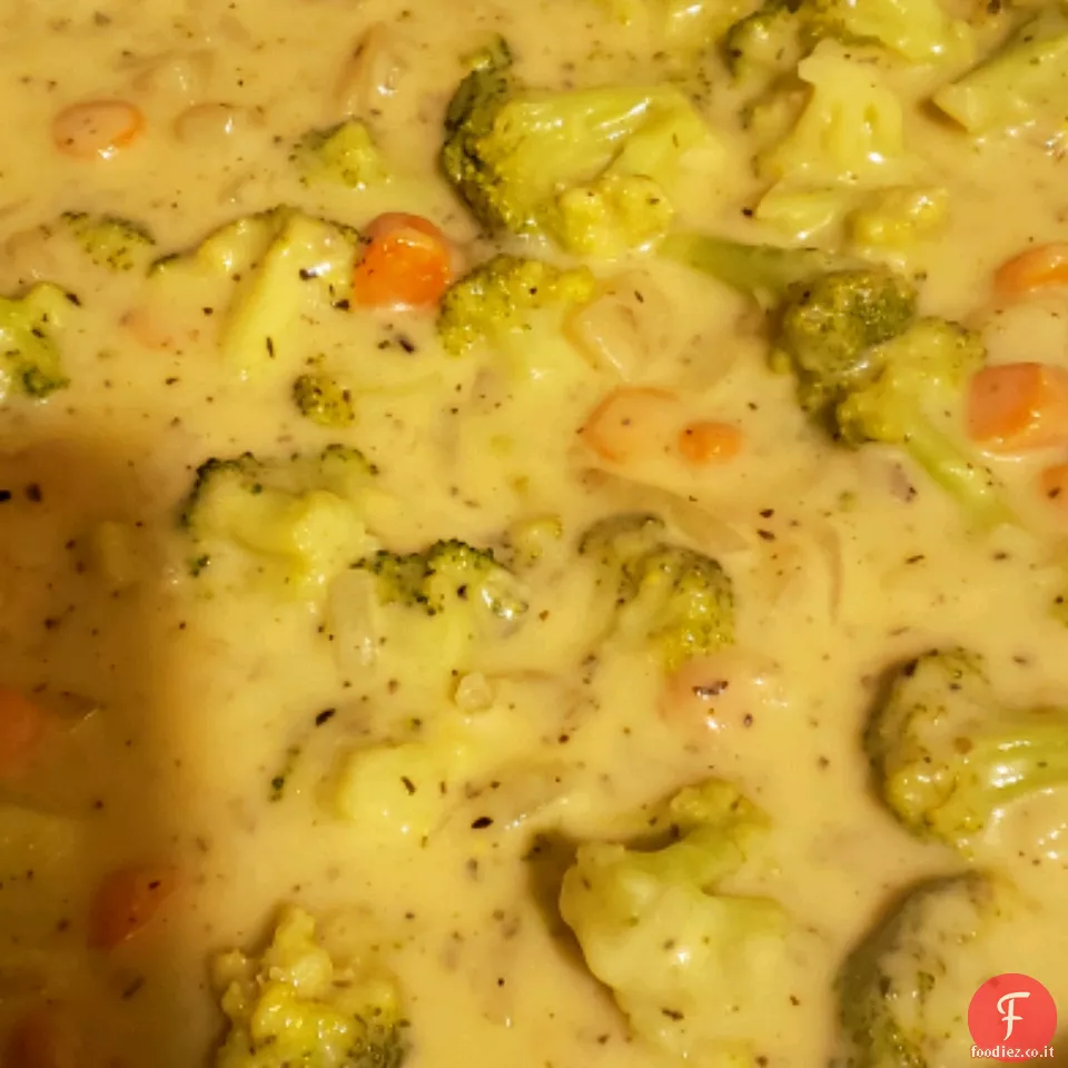 Zuppa di patate broccoli