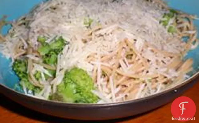 Papillon con Broccoli, Aglio e limone