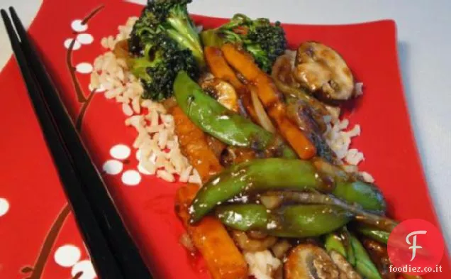 Semplice vegetariano Stir-Fry