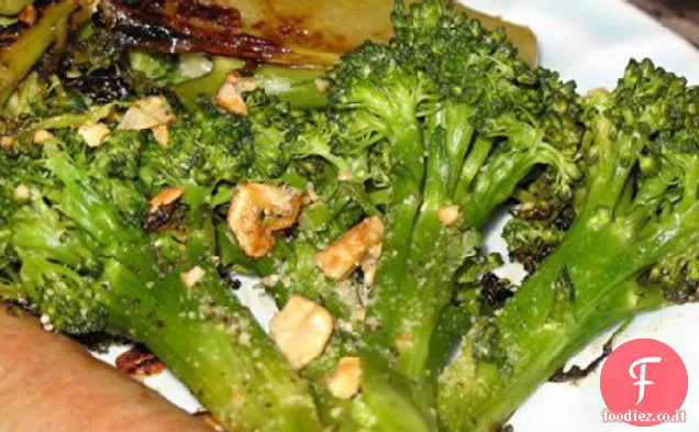 Broccoli caramellati con aglio