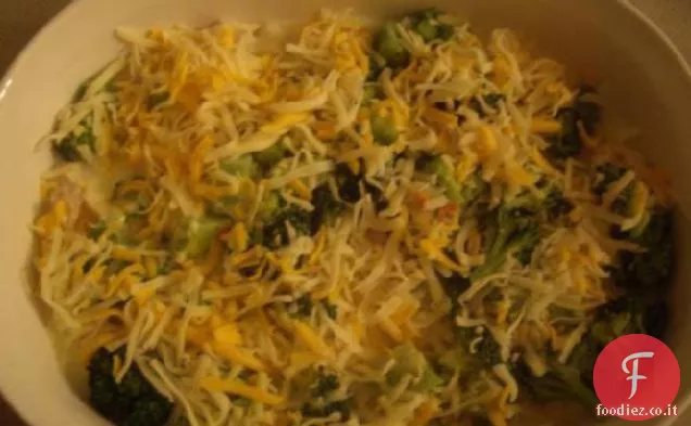 Casseruola di riso di pollo e broccoli