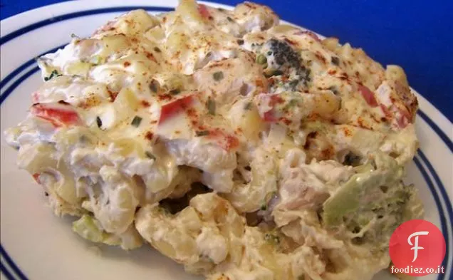 Budino di noodle di broccoli