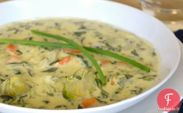 Zuppa di verdure al formaggio