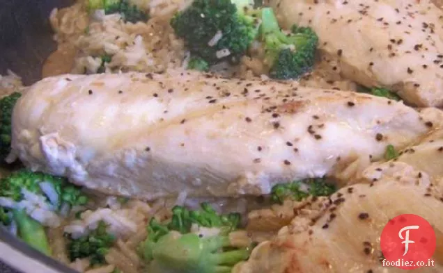 20 minuti di pollo e riso con broccoli-K