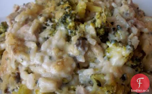 Riso selvatico Broccoli pollo casseruola