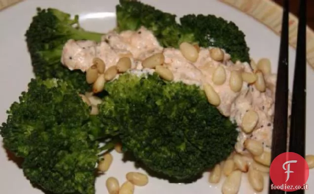 Broccoli con salsa piccante