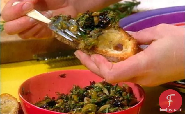 Crostini di Olive Rosmarino