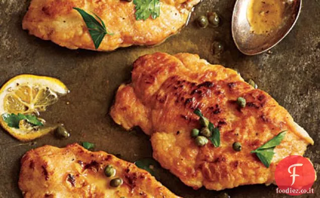 Piccata di pollo al limone Meyer