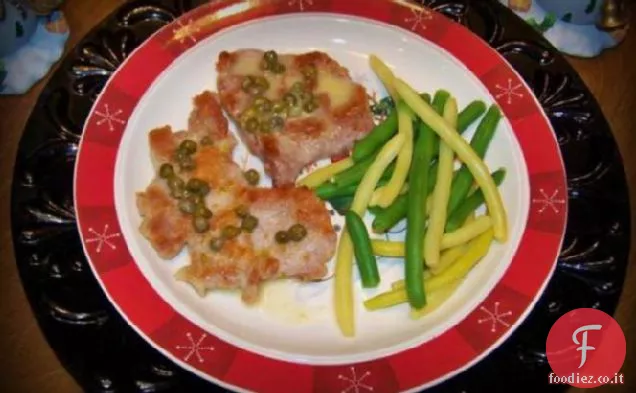 Capesante di maiale al Burro con Salsa di Capperi