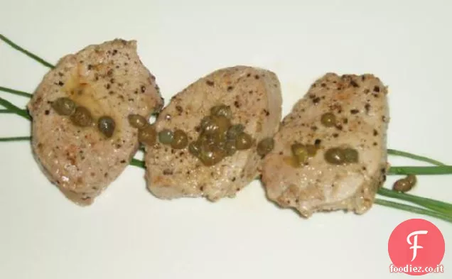 Medaglioni di Maiale con Limone e Capperi