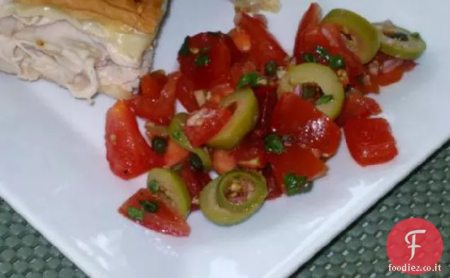 Pomodoro fresco di Sarasota e sapore di oliva
