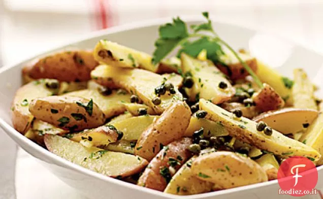 Insalata di patate Fingerling con condimento di Gremolata