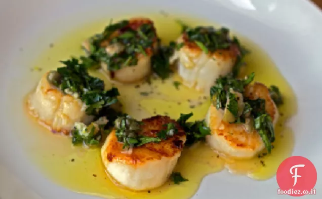Capesante scottate con Salsa Verde