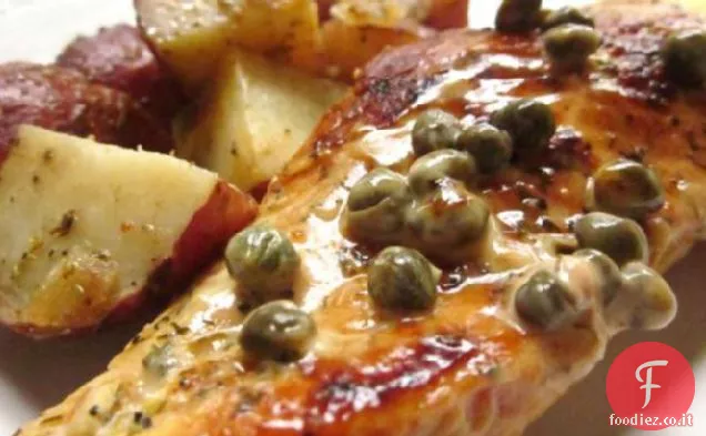 Petti di pollo in salsa di crema di capperi