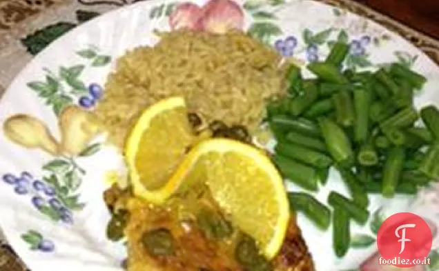 Pollo al cappero arancione