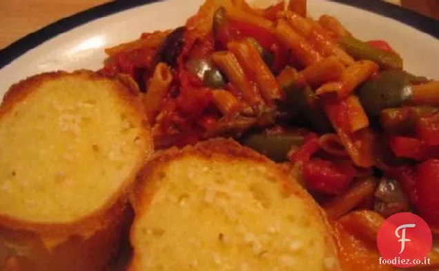 Penne Puttanesca Vegane