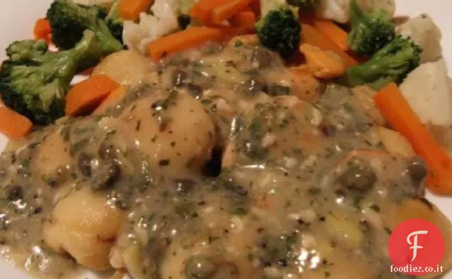 Capesante con Limone e Capperi