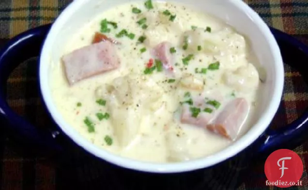 Cavolfiore Zuppa di prosciutto