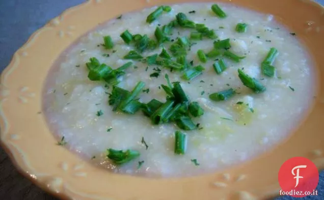 Zuppa di cavolfiore e parmigiano