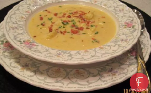 Zuppa cremosa di cavolfiore