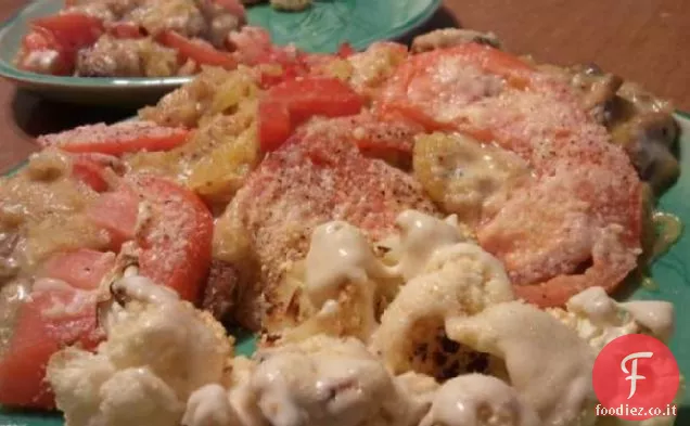 Cavolfiore arrosto con condimento Tahini