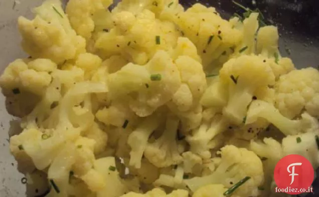 Cavolfiore con Erba Cipollina e Limone