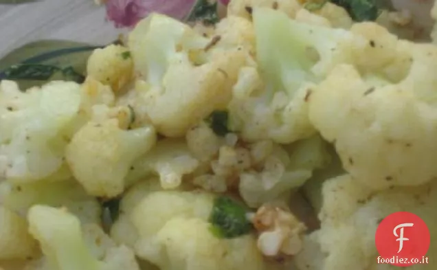 Cajun Cavolfiore di Prudhomme in salsa all'aglio