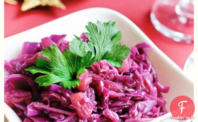 Cavolo rosso brasato (con mele)