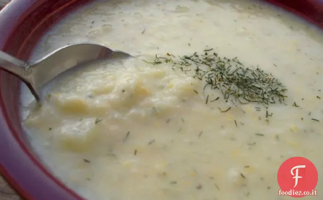 Zuppa di cavolfiore di formaggio