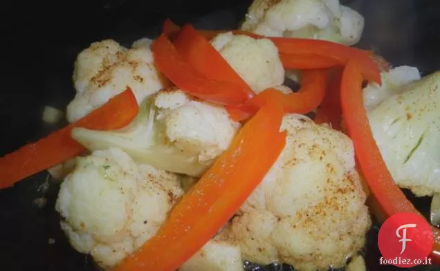 Facile e veloce, Cavolfiore leggermente al curry e formaggio all'uovo