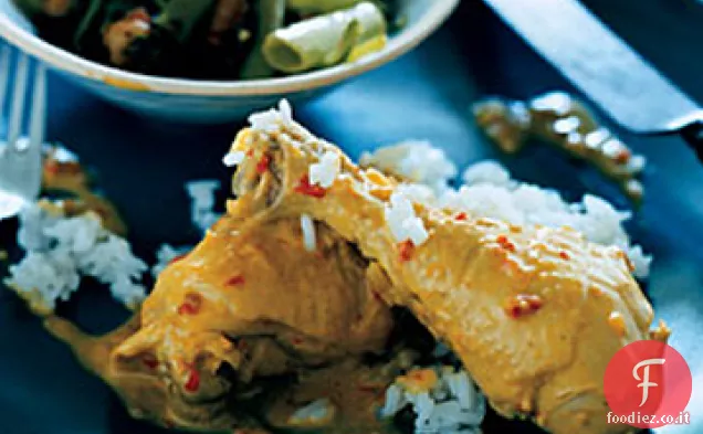 Pollo in salsa di cocco piccante