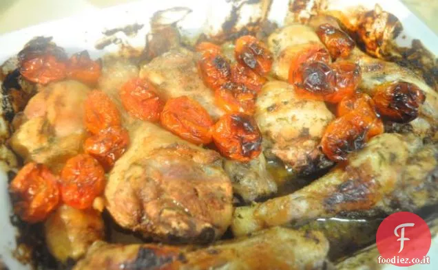 Bacchette di pollo glassate