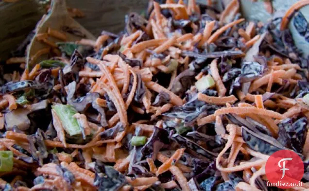 Cavolo rosso e carota Insalata di cavolo
