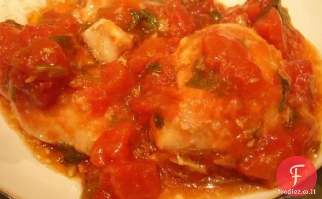 Zesty Zenzero pomodoro pollo-Fornello lento