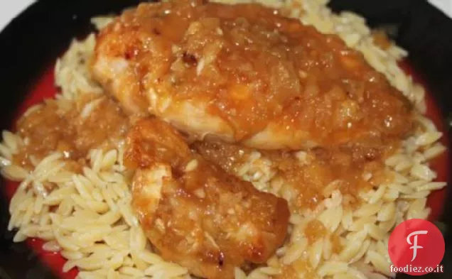 Miele Aglio Cosce di pollo arrosto