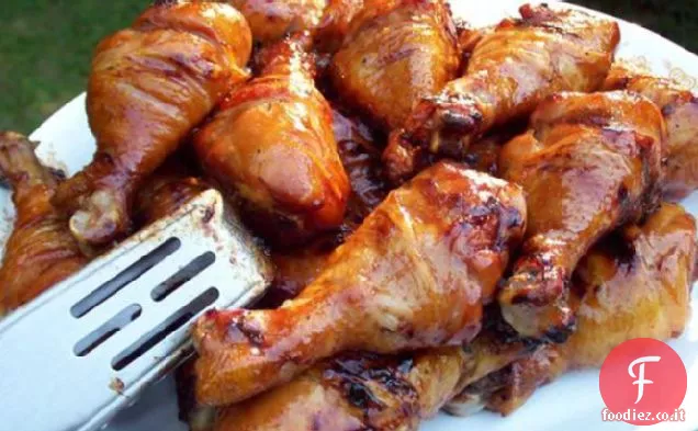 Bacchette grigliate dolci e appiccicose