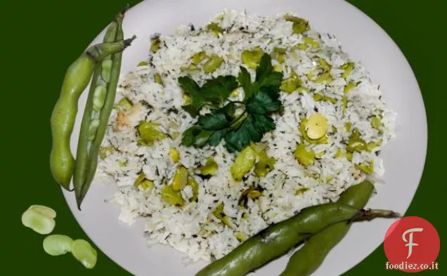 Fava fresca a strati irachena / Fave e riso