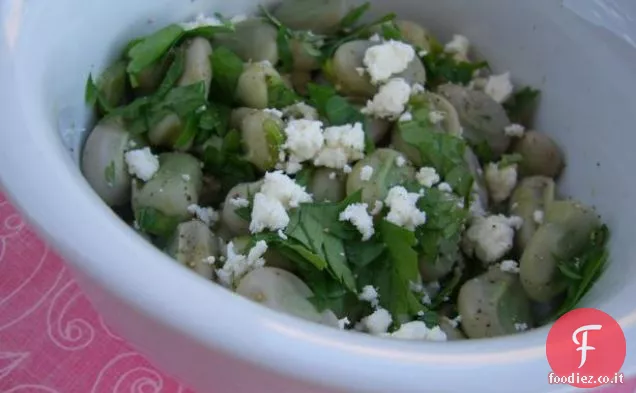 Fave a basso contenuto di grassi con Prezzemolo e Feta