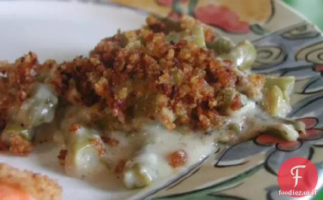 Casseruola di fagioli verdi besciamella