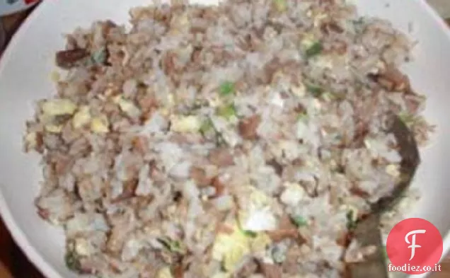 Carne di maiale alla brace Riso fritto