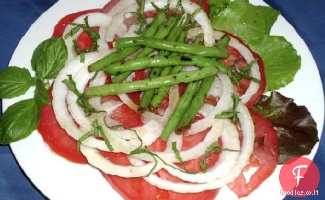 Fagiolini francesi / Insalata di fagiolini, pomodori e basilico