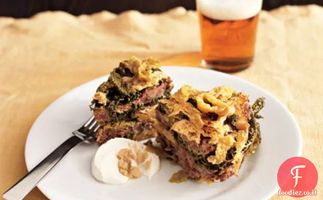 Casseruola di cavolo e salsiccia