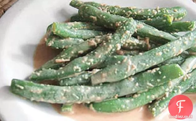 Fagiolini con arachidi